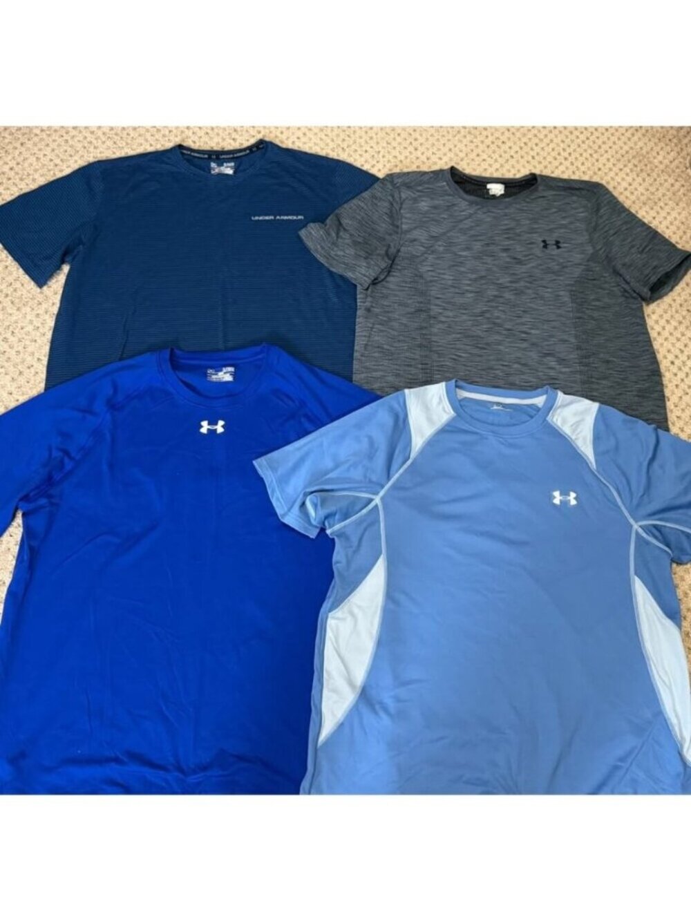 NEW/Once Worn Under Armour Men's XL 4-drifit t-shirts Bundle